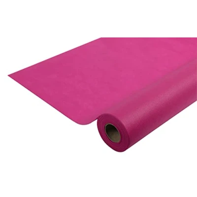 Immagine di Pro Nappe Rif. R780653I Cartone da 5 tovaglie usa e getta in tessuto spunbond Rotolo di lunghezza 6 m x larghezza 1,20 Colore ortensia Materiale antistrappo, idrorepellente lavabile