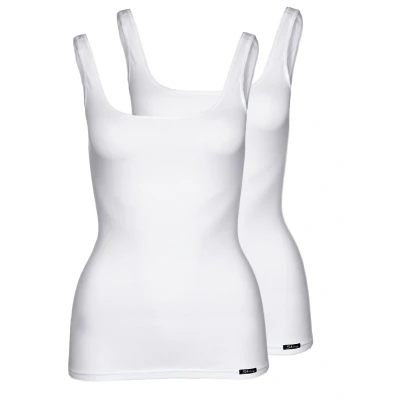 Immagine di Skiny Damen TANK TOP 2ER PACK Maglietta intima, Donna, Taglia: 50, White