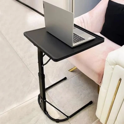 Immagine di OHMG Tavolino leggero,Tavolo da letto per computer portatile,Tavolo divano computer,Regolabile in altezza,Scrivania piedi, Tavolo mobile,Pieghevole