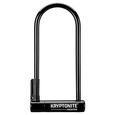 Immagine di Kryptonite Lucchetto a U Keeper LS, antifurto per bici, Livello di sicurezza 5/10, Progettato un grado moderato, Dimensioni 10,2 cm x 25,4