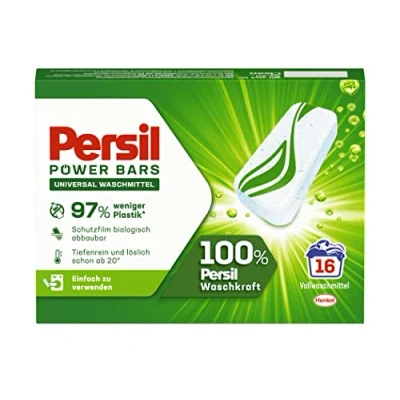 Immagine di Persil Power Bars Detersivo universale (16 lavaggi), predosato, in confezione sostenibile, per un lavaggio igienico già a partire da 20 C