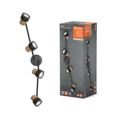 Immagine di LEDVANCE Faretto da soffitto, GU10, a 4 luci, dimmerabile, nero