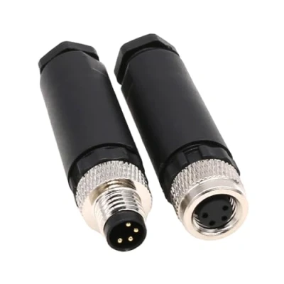 Immagine di M8 Sensore Circolare Industriale 4 Pin Maschio e Femmina A Codice Presa Connettore Aviazione 8mm Impermeabile IP67