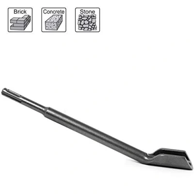 Immagine di S&amp;R Scalpello Tracce Muro SDS Plus 14 x 250 22 Concavo. Sgorbia per scavare canaline in Muro, Cemento, Calcestruzzo Mattoni