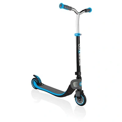 Immagine di Globber FLOW FOLDABLE 125 Monopattino pieghevole a 2 ruote per bambini dai 6 anni in su e adolescenti , Azzurro