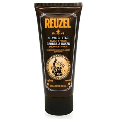 Immagine di Reuzel Clean &amp; Fresh Rasierbutter, Feuchtigkeitsspendende, klare Formel für eine sanfte und gründliche Rasur 100 ml