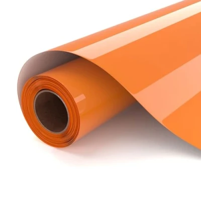 Immagine di UIOK Vinile Termoadesivo per Tessuti, Arancione Termovinile 30,5 x 182 cm Cricut, Tessuti HTV Termico T shirt, Altri