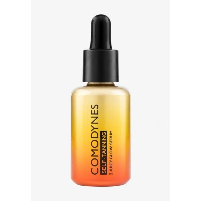 Immagine di Comodynes Juicy Glow Siero autoabbronzante graduale, idrata, illumina e riduce i segni dell&#039;invecchiamento, migliora l&#039;elasticità la compattezza, con acido ialuronico vitamina C 30 ml