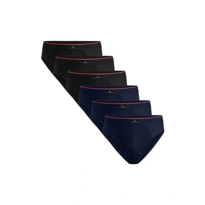 Immagine di DANISH ENDURANCE 6 Paia Slip Uomo Cotone, Senza Etichetta, Mutande Elasticizzate, Intimo Classico, X Multicolore (2 Nero, 2 Bianco, 1 Grigio, Nero/Linea Rossa), XXL