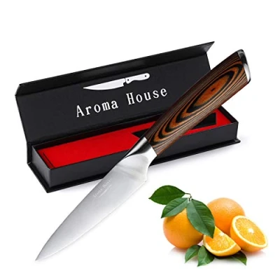Immagine di Coltello da frutta cucina piccolo 10 cm Lama forgiata molto affilata Maniglia ergonomica Posate Acciaio inossidabile tedesco