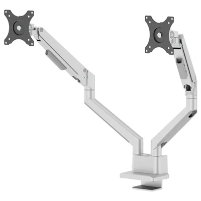 Immagine di Neomounts DS70 250SL2 Supporto da tavolo per monitor 43,2 cm (17) 81,3 (32) Argento Inclinabile, Girevole, Rotante, Regolabile in altezza