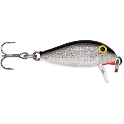 Immagine di Rapala Esca da Pesca Countdown Construction Balsa Acqua Dolce Affondante Profondità di Nuoto 0,3 0,9m Dimensione 2,5cm / 2,7g Fabbricato in Estonia Argento