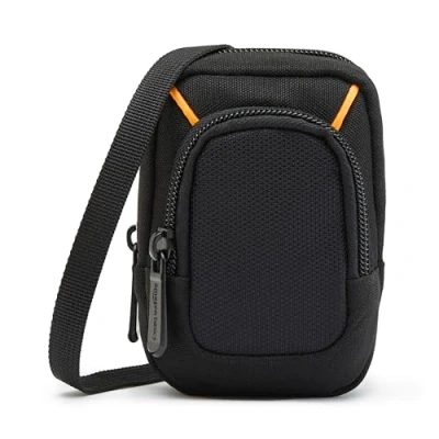 Immagine di Amazon Basics Custodia per Fotocamera Digitale Compatta Media con Imbottitura Interna Fotocamere di 10,9 x 6,4 2,3 cm, Nero, Tinta Unita