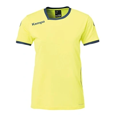 Immagine di Kempa Curve Trikot, Maglietta Donna, Giallo (fluo gelb/deep blau), XL