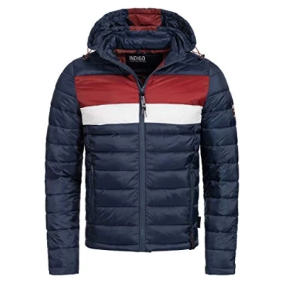 Immagine di Indicode Uomini Hampshire Quilted Jacket Giubbotto trapuntato dall&#039;aspetto piumino Navy Mix S