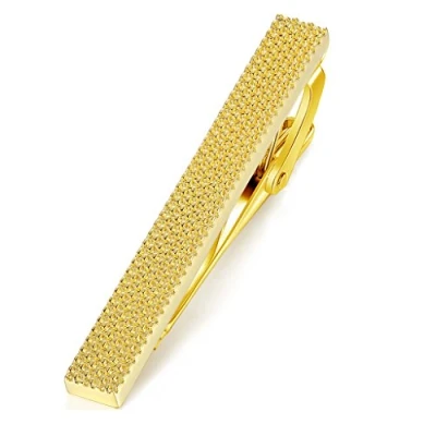 Immagine di HONEY BEAR 1.97&quot;/2.12&quot; Fermacravatte Uomo per Cravatta di dimensioni normali, Ferma Regalo Nozze D&#039;affari,5cm/5.4cm (Oro 5.4cm)