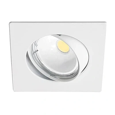 Immagine di Wonderlamp W E000009 Basic Kit di faretto da incasso quadrato, colore bianco