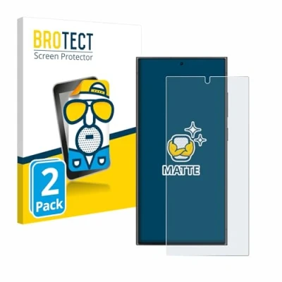 Immagine di brotect Pellicola Protettiva Opaca per Samsung Galaxy S24 Ultra (case friendly) Anti Riflesso (2 Pezzi)