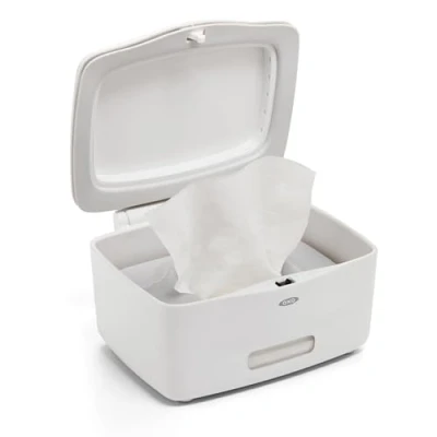 Immagine di DevaCurl for Face, Hand And Flushable Wipes OXO Good Grips Dispenser Viso, Mani e salviette Lavabili, in Acciaio Inox 18/8, Bianco, A