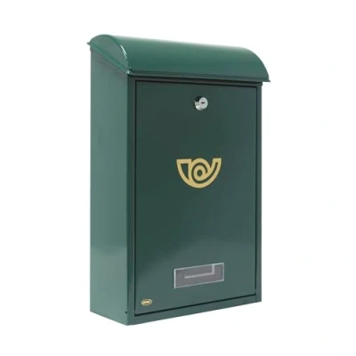 Immagine di Amig Cassetta Delle Lettere Esterna per Pareti, Pareti o Porte Ottima Raccogliere Dall&#039;Esterno In Acciaio Colore Verde Dimensioni: 40 X 25 10 Cm