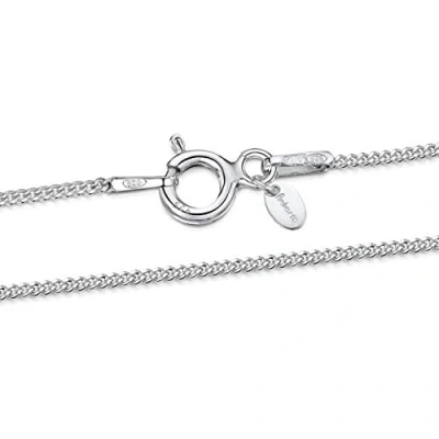 Immagine di Amberta® Bijoux Collana a catena in Argento 925/1000 maglia barbazzale, larghezza 1,1 mm, lunghezza 36 40 45 50 55 60 cm, sterling, Non Applicabile