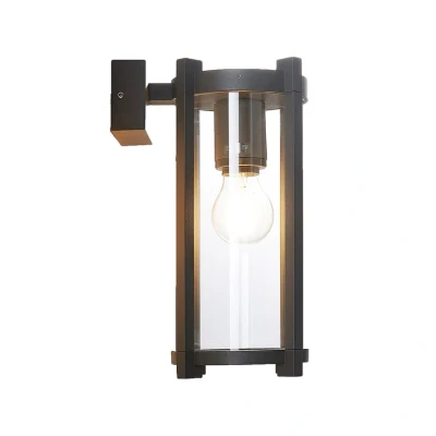 Immagine di applique da esterni &#039;Brienne&#039; dimmerabile (Moderno) colore Grigio, in Alluminio (1 luce, E27) di Lucande applique, lampada LED esterni, outdoor per facciata/parete