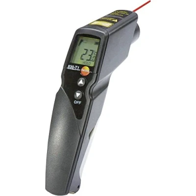 Immagine di testo 830 T1 Termometro a infrarossi Ottica 10:1 30 +400 C