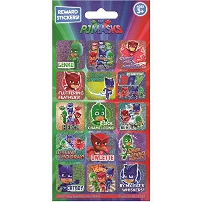 Immagine di Paper Projects PJ Masks 01.70.12.037 Adesivi ricompensa riutilizzabili scintillanti, 19,5 cm x 9,5