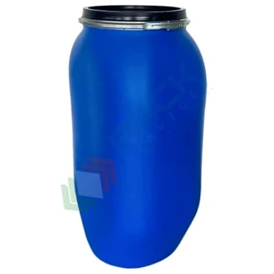 Immagine di Fusto in plastica (HDPE) ad apertura totale, quadrato, capacità 125 Lt, ADR/ONU per solidi, uso alimentare