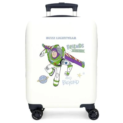Immagine di Disney Valigia per bambini rigida Chiusura a combinazione Laterale 4 ruote Bagagli Mano è realizzato in ABS, un materiale rigido e leggero., Story Friends, cabina