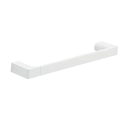 Immagine di Gedy G Kuala Lumpur Porta Asciugamani CM.35, Colore Bianco, Componenti Realizzati in Cromall, Ottone e Vetro, Garanzia 2 Anni, Misure 2,5 x 35 6,6 cm Peso 0,506 kg, Design R&amp;S,