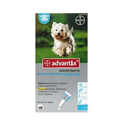 Immagine di Advantix Soluzione Spot on 1 ml Antiparasitario per Cani da 4 a 10 kg. 6 Pipette