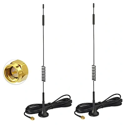 Immagine di Bingfu Antenna 4G LTE Interni SMA Maschio 7dBi MIMO Esterna Base Magnetica (2 Pacchi) para Tim Iliad Vodafone WindTre Cellular Router Modem Gateway Hotspot