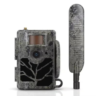Immagine di 2 x ZEISS Secacam 5 Grandangolo 100 fototrappola connessa 4G+ LTE, SIM, SD 32 GB, APP, 12MP, HD1080, Intelligenza Artificiale, Visione notturna a COLORI, Rilevamento movimenti 25 m