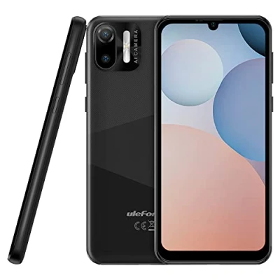 Immagine di Ulefone Android 12 Smartphone NOTE 6T, 2.0GHz Quad Core 3GB+64GB, 8,5mm Ultra Sottile 4G Cellulare DUAL SIM, Schermo HD+ 6,1&#039;&#039;, Slot Per 3 Schede, Fotocamera 13MP+5MP, GPS WIFI Sblocco Facciale Nero