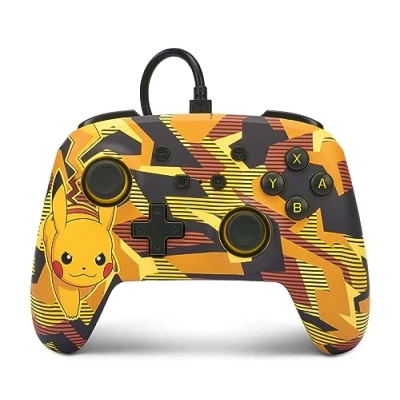 Immagine di NoName Controller cablato per Nintendo Switch Camo Storm Pikachu (Switch, OLED), gaming, Multicolore