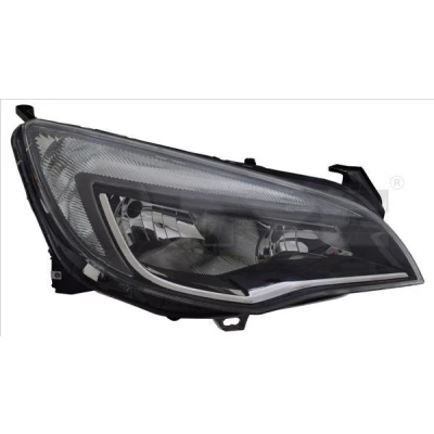 Immagine di TYC 20 16976 05 2 Fari Sx H7/H7, W21/5W con luce guida diurna per veicolo circolazione Dx motore elettrico OPEL: Astra J Hatchback