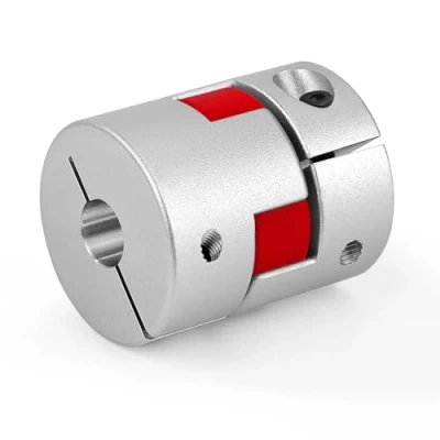 Immagine di D25 L30 Albero di Accoppiamento Prugna, Morsetto Flessibile Accoppiatore in Lega Alluminio, Connettore Motore Passo CNC (6 x 6.35 mm)