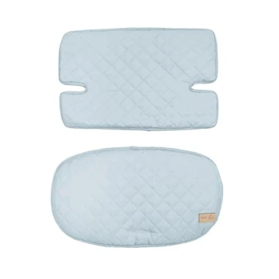 Immagine di roba Cuscino Riduttore Style per Seggiolone, 2 Pezzi, Modelli Sit Up, Impermeabile, Antimacchia, Universale, Imbottito, con Fodera, Azzurro