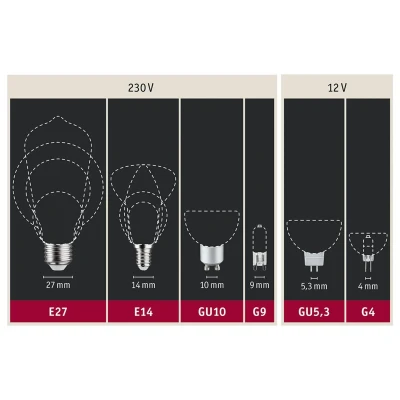 Immagine di Paulmann 28765 lampadina LED Inner Shape G125 Globe dimmerabile da 4 Watt dorato luce efficiente bianco caldo 2700 K E27