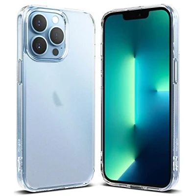 Immagine di Ringke Fusion Compatibile con Cover iPhone 13 PRO Max (2021) Custodia Anti Impronta Opaca Sottile Retro Rigido Antiurto Paraurti TPU Matte Clear