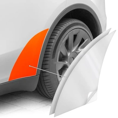 Immagine di Luxshield Pellicola Protezione Passaruota per Model Y I 2020 2024 di da Pietrisco Accessori Tuning Trasparente Lucido