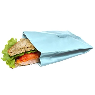 Immagine di NERTHUS FIH 739 Borsa Porta Sandwich Riutilizzabile Blu Pastello, Ecologico, Adattabile, Facile da Pulire e Lavabile in Lavatrice, 5 x 14 18,5 cm, Tessuto, 10,5x14x18,5 cm