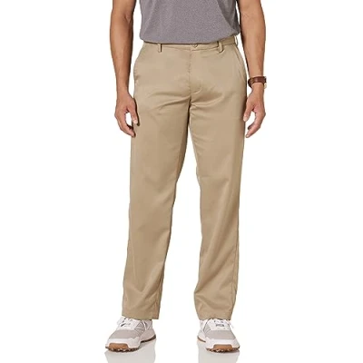 Immagine di Amazon Essentials Pantaloni Elasticizzati con vestibilità Classica (Disponibile nelle Taglie Big &amp; Tall) Uomo, Marrone Kaki, 36W / 31L