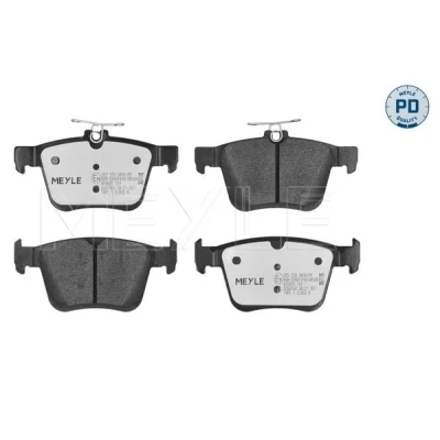 Immagine di MEYLE 025 250 0816/PD Kit pastiglie freno PD Quality Assale posteriore Non predisposto per contatto segnalazione usura con lamierino anticigolío