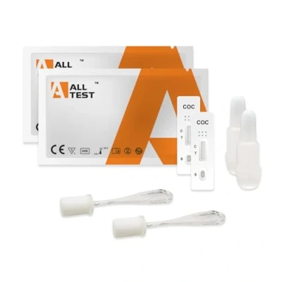 Immagine di 2 Alltest test Antidroga Cocaina Saliva 20 ng/ml Rapidi antidroghe Droga Strisce Rilevamento testne Drug Stick analisi tossicologico stiscia coca salivare kit