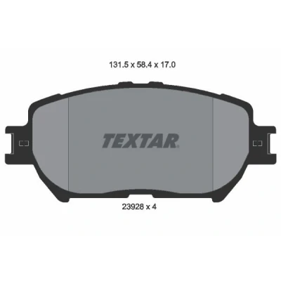Immagine di TEXTAR 2392801 Kit pastiglie freno Non predisposto per contatto segnalazione usura LEXUS: IS 2, GS III