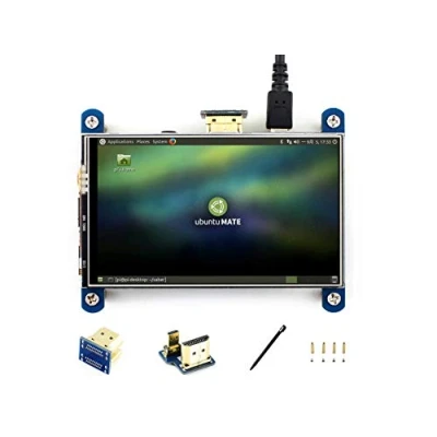 Immagine di IBest 4inch HDMI LCD IPS Display 800 * 480 Resistive Touch Screen Module for Raspberry Pi 3/2/1 Model B/B +/A/A +