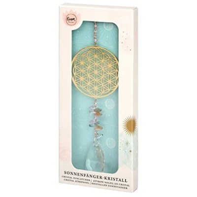 Immagine di moses. Omm for You Acchiappasole da appendere, in cristallo con accenti dorati, lunghezza 29 cm, colore: Oro