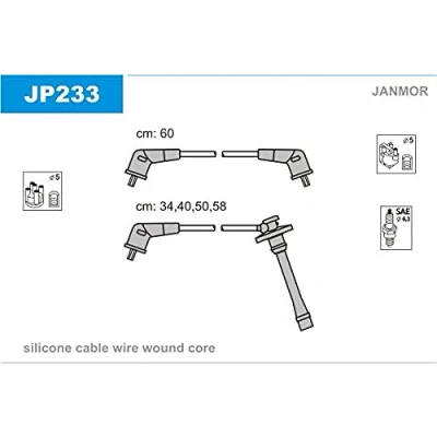 Immagine di JANMOR JP233 Kit Cavi Accensione